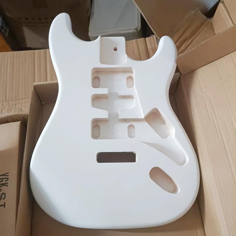 JD.Moon Electric Guitar Body for Fender ST Strat Guitar Accessory DIY Poplar HSH Guitar Body White - Image 2